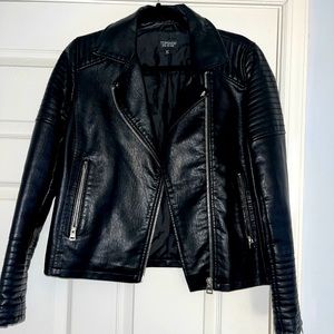 Top Shop Leather Moto Jacket